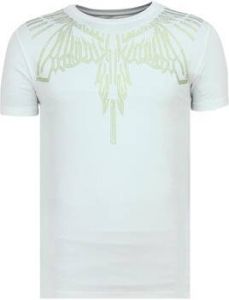 Local Fanatic T-shirt Korte Mouw Eagle Glitter Strakke W