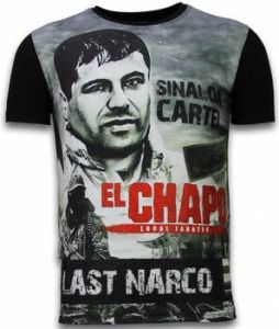 Local Fanatic T-shirt Korte Mouw El Chapo Last Narco Digital