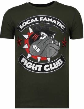 Local Fanatic T-shirt Korte Mouw Fight Club Spike Rhinestone
