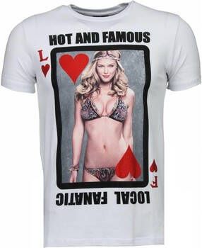 Local Fanatic T-shirt Korte Mouw Hot Famous Poker Bar Refaeli