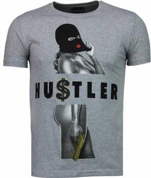 Local Fanatic T-shirt Korte Mouw Hustler Rhinestone