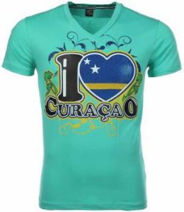 Local Fanatic T-shirt Korte Mouw I Love Curacao