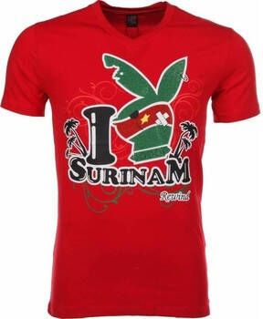 Local Fanatic T-shirt Korte Mouw I Love Suriname