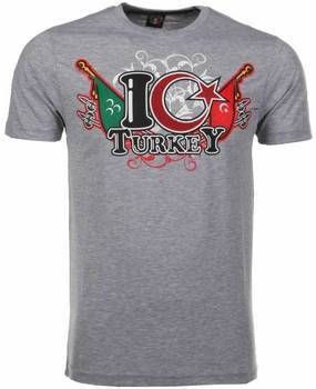 Local Fanatic T-shirt Korte Mouw I Love Turkey
