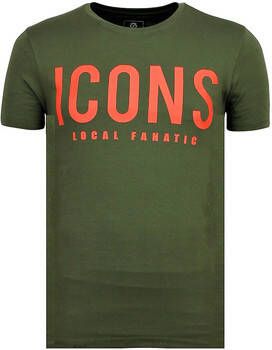 Local Fanatic T-shirt Korte Mouw ICONS Grappige G