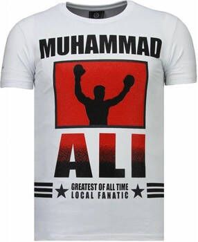 Local Fanatic T-shirt Korte Mouw Muhammad Ali Rhinestone