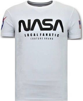 Local Fanatic T-shirt Korte Mouw Nasa American Flag