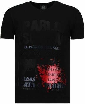 Local Fanatic T-shirt Korte Mouw Pablo Escobar Narcos Rhinestone
