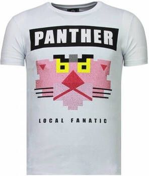 Local Fanatic T-shirt Korte Mouw Panther For A Cougar Rhinestone