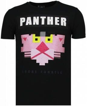 Local Fanatic T-shirt Korte Mouw Panther For A Cougar Rhinestone
