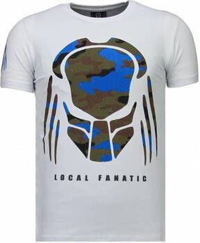Local Fanatic T-shirt Korte Mouw Predator Rhinestone