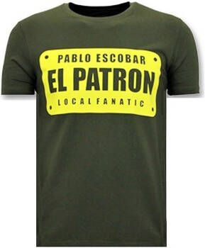 Local Fanatic T-shirt Korte Mouw Print Pablo Escobar El Patron