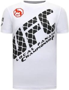 Local Fanatic T-shirt Korte Mouw Print UFC