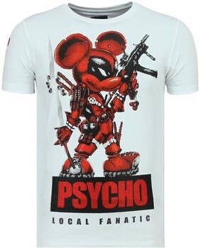 Local Fanatic T-shirt Korte Mouw Psycho Mouse Leuke W