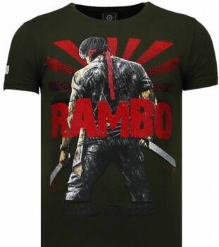 Local Fanatic T-shirt Korte Mouw Rambo Shine Rhinestone