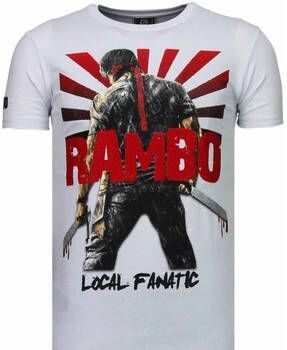 Local Fanatic T-shirt Korte Mouw Rambo Shine Rhinestone