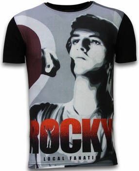 Local Fanatic T-shirt Korte Mouw Rocky Balboa Digital Rhinestone