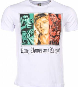 Local Fanatic T-shirt Korte Mouw Scarface Money Power Respect Print