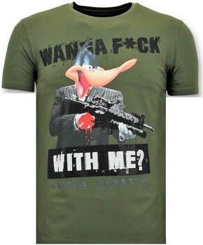 Local Fanatic T-shirt Korte Mouw Shooting Duck Gun