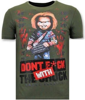 Local Fanatic T-shirt Korte Mouw Stoere Bloody Chucky Angry Print