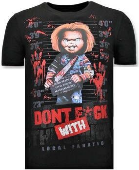 Local Fanatic T-shirt Korte Mouw Stoere Bloody Chucky Print