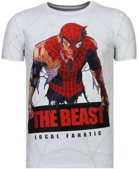 Local Fanatic T-shirt Korte Mouw The Beast Spider Rhinestone