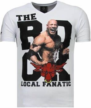 Local Fanatic T-shirt Korte Mouw The Rock Rhinestone
