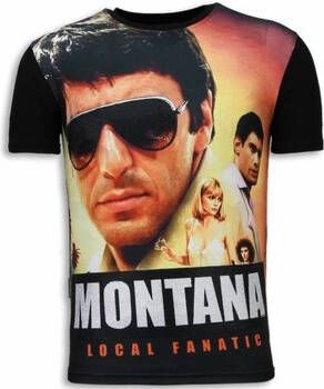 Local Fanatic T-shirt Korte Mouw Tony Montana Digital Rhinestone
