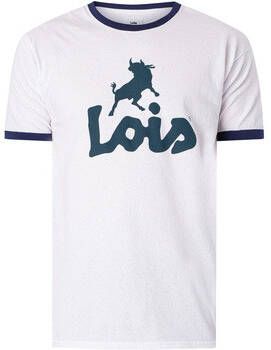 Lois T-shirt Korte Mouw Ringer grafisch T-shirt