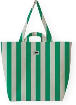 Lori Barcelona Boodschappentas Bold Stripe Bag Green