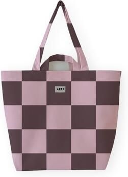 Lori Barcelona Boodschappentas Cuadros Bag Brown