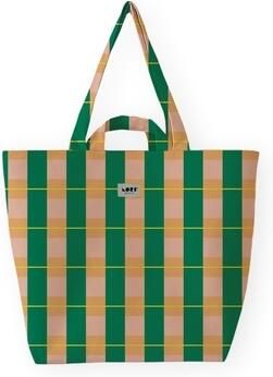 Lori Barcelona Boodschappentas Picnic Bag Green Orange