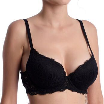 Lormar Balconette bh PLUNGE-FRIZZANTE-NEGRO