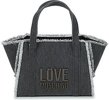 Love Moschino Logo Handtas met Verstelbare Band Black Dames