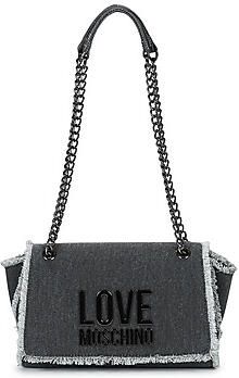 Love Moschino Logo Schoudertas met Magneetsluiting Black Dames