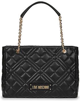 Love Moschino Ruime polyethyleen handtas herfst winter collectie Black Dames