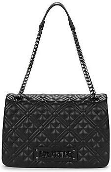 Love Moschino Schoudertas met Logo en Magneetsluiting Black Dames