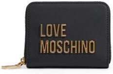 Love Moschino Zwarte Ecoleather Portemonnee met Ritssluiting Black Dames