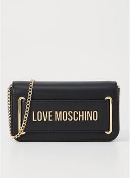 Love Moschino Zwarte Crossbody Tas met Gouden Logo Black Dames