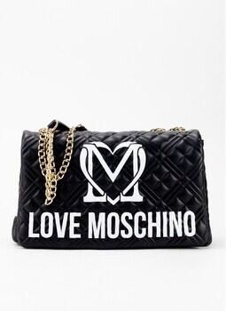 Love Moschino Multicolor Logo Schoudertas met Magneetsluiting Black Dames - Foto 7
