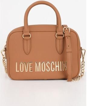Love Moschino Grijze PU Tas Brown Dames