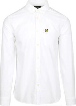 Lyle And Scott Overhemd Lange Mouw Lyle Scott Shirt Plain Oxford White