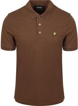 Lyle And Scott Polo Shirt Korte Mouw Polo Plain Bruin
