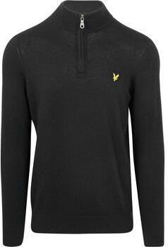 Lyle And Scott Sweater Lyle Scott Half Zip Pullover Merinowol Zwart