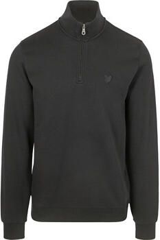 Lyle And Scott Sweater Lyle Scott Half Zip Pullover Tonal Zwart
