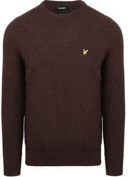 Lyle And Scott Sweater Lyle Scott Pullover Lamswol Bruin