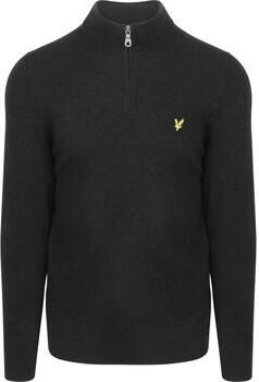 Lyle And Scott Trui Lyle Scott Half Zip Pullover Lamswol Zwart
