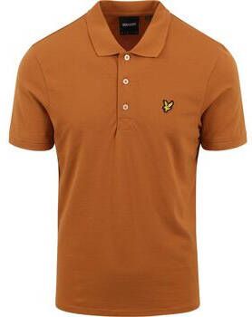 Lyle And Scott T-shirt Polo Plain Oranje