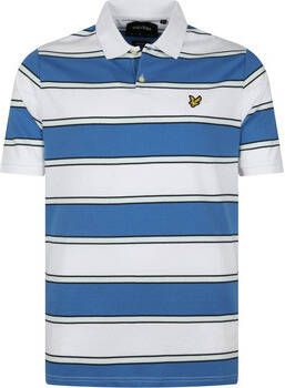 Lyle And Scott T-shirt Polo Strepen Blauw