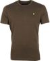 Lyle & Scott Groen Basic T-Shirt van Hoge Kwaliteit Olijf 100% Katoen Green Heren - Thumbnail 3